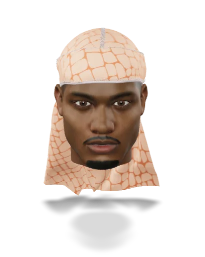 “Croc Peach” Satin Silky Durag