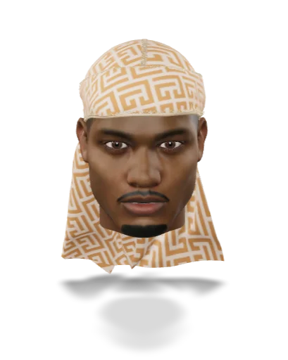“Maze Sand” Satin Silky Durag