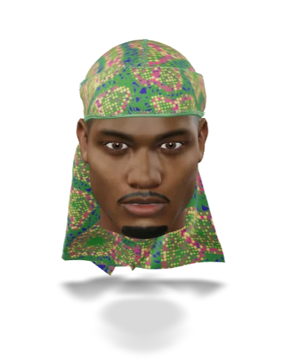 “Digital Chameleon Lime” Satin Silky Durag