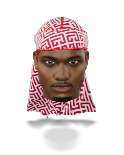 “Maze Red” Satin Silky Durag