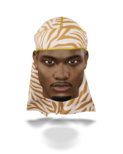 “Zebra Cream” Satin Silky Durag