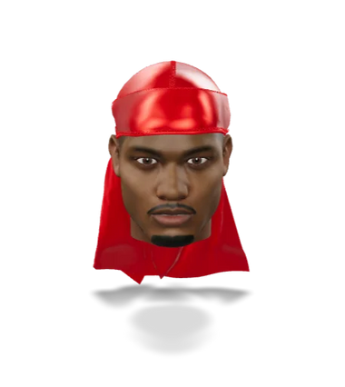 JagRags Ultra Wave Red and Super Satin Silky Durag for Men