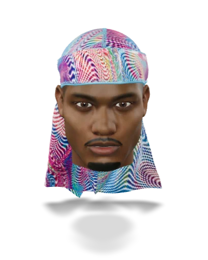 “Illusions Purple” Satin Silky Durag