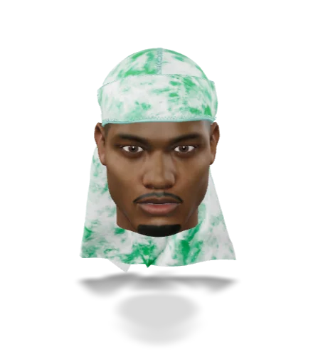“Tye Dye Green” Satin Silky Durag