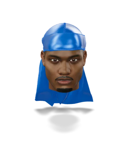 Athletic Blue Silky Durag