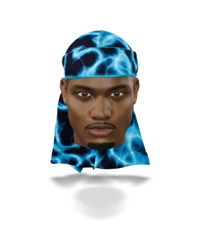 “Voltage Blue” Satin Silky Durag