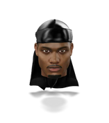 JagRags Ultra Wave Black and Super Satin Silky Durag for Men