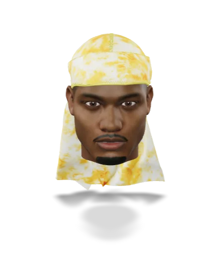 “Tye Dye Gold” Satin Silky Durag