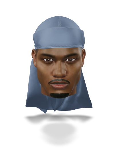 “Steel Blue” Athletic Spandex Durag