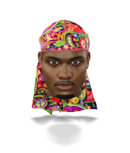 “Black Hippie” Satin Silky Durag