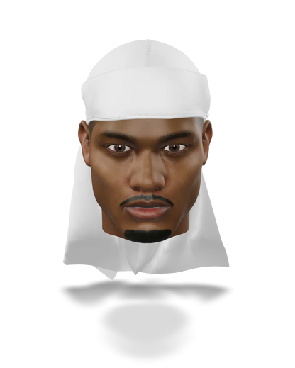 “White” Athletic Spandex Durag